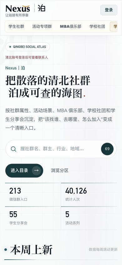 Nexus.|泊 公开社群目录首页